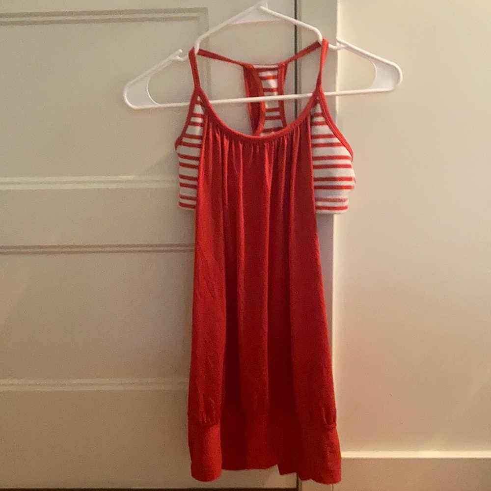 •Special Edition• red and white lululemon tank